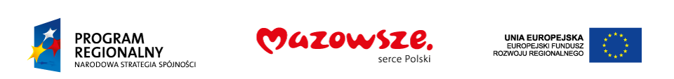 Logotypy UE i Mazowsza